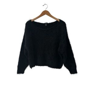 Forever 21 Black Fuzzy Sweater Like New sz 0X